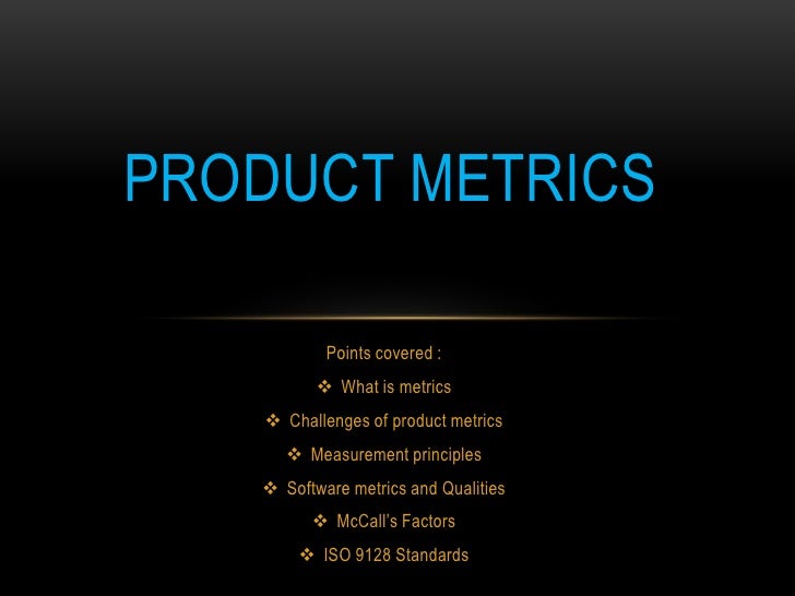 Product metrics