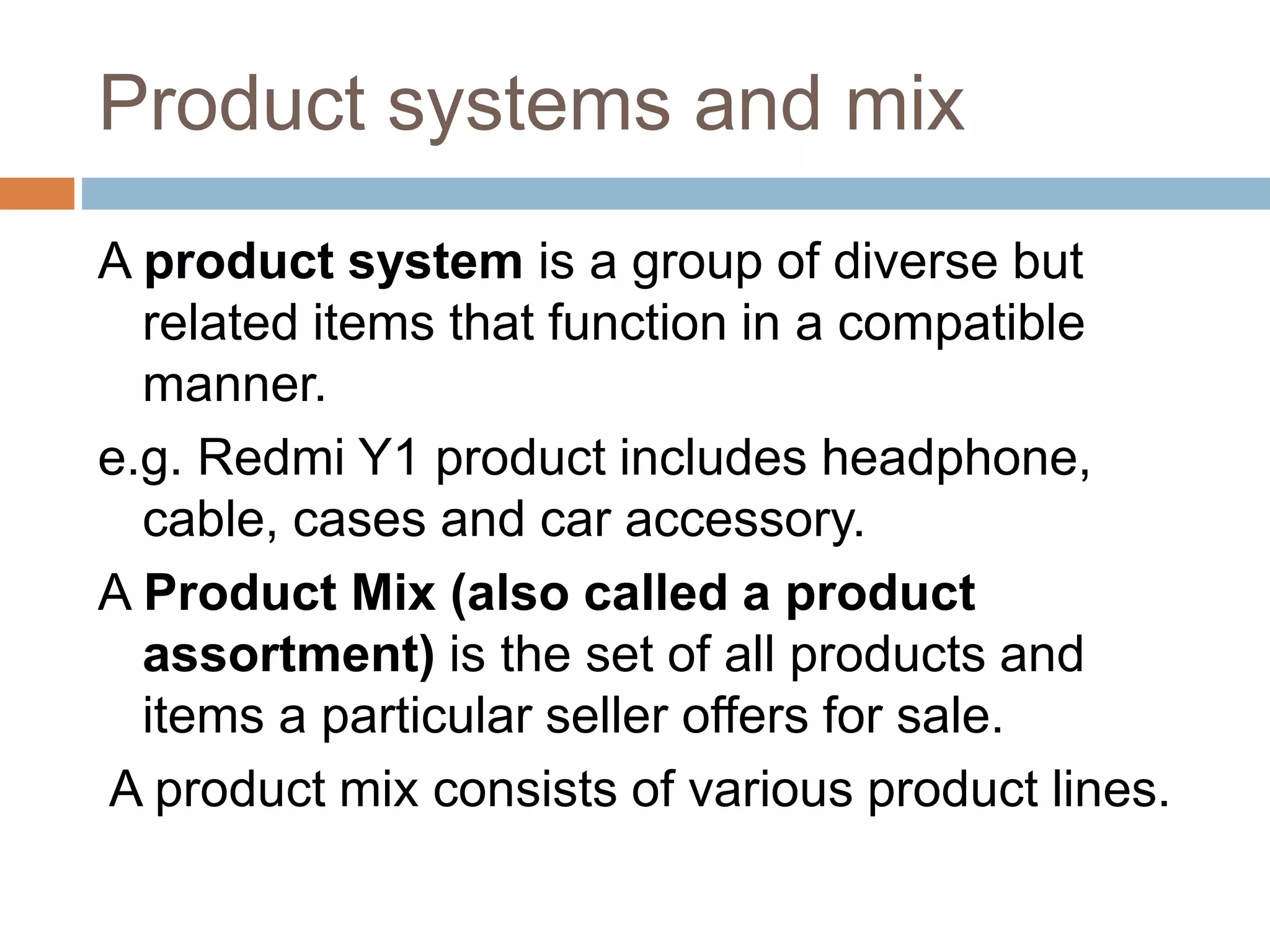 Product hierarchy and product mix | PPTX