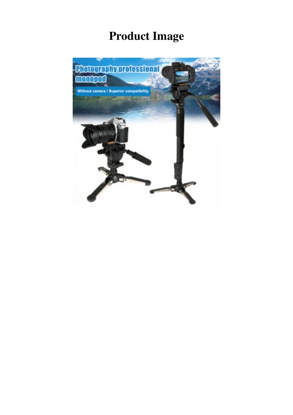 product New Camera Monopod Kit Telescopic Video Monopods Aluminum All…