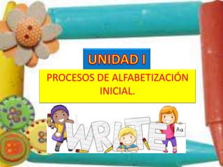 PROCESOS DE ALFABETIZACIÓN
         INICIAL.
 