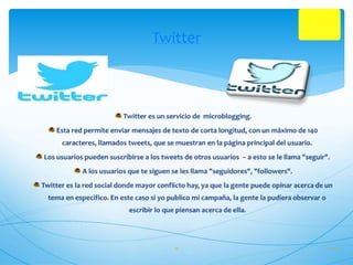 Twitter 
19 27/10/14 
