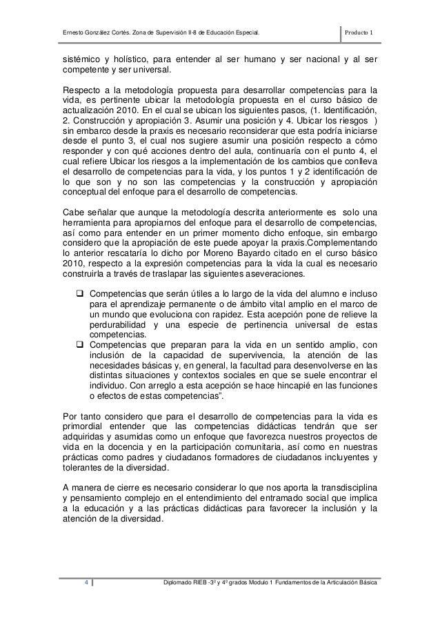 Producto 1 escrito de 4 cuartillas