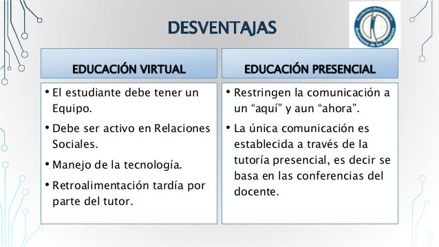 EDUCACIÓN VIRTUAL VS EDUCACIÓN PRESENCIAL