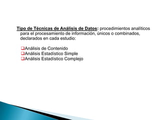 Tipo de técnicas de relevamiento de información