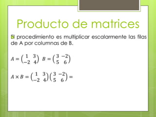 Producto de matrices


 