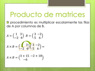 Producto de matrices


 