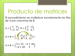 Producto de matrices


 