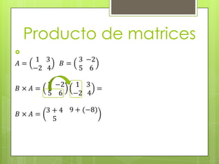 Producto de matrices


 