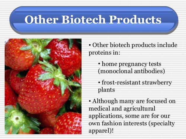product of modern biotechnology