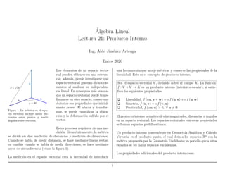 PRODUCTO INTERNO ALGEBRA LINEAL LECTURA 21 | PDF