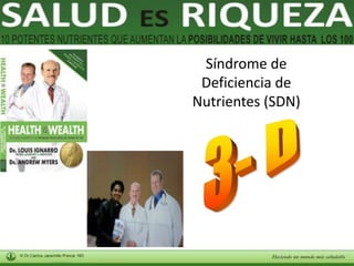 Síndrome de 
Deficiencia de 
Nutrientes (SDN) 
 