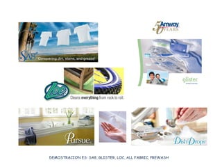DEMOSTRACION ES: SA8, GLISTER, LOC, ALL FABRIC, PREWASH 