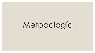 Metodología
 