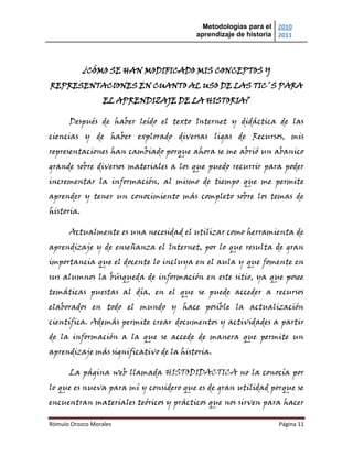 Productos curso de historia