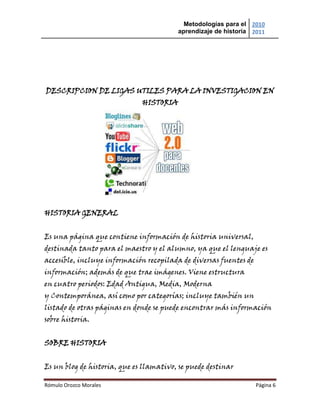 Productos curso de historia