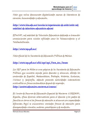 Productos curso de historia