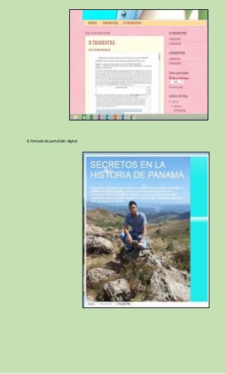 6. Portada de portafolio digital.
 