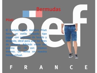 Bermuda Pierre Azul Compra Online | Gef® Colombia