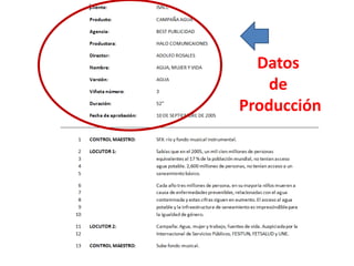 Datos
de
Producción
 