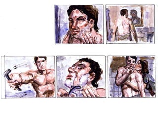 Se coloca en 6 u 8 cuadros con su numeración,
imagen y descriptor técnico.
Pueden ser realizados con dibujos sencillos,
dibujos complejos o graficado con
fotografías.
 