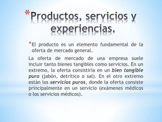 producto y servicios