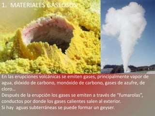 Productos Volcánicos