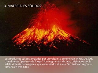 Productos Volcánicos