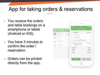 Restaurant Ordering Website with Mobile App | PPT