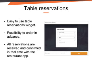 Order Reservation Restaurant Ordering Website with Mobile App | PPTX