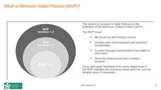 What is Minimum Viable Product (MVP)?
20
PMDay October 9, 2021
 