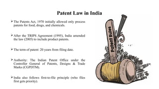 Product Patent and Process Patent under ipr | PPTX