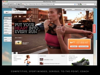 C O M P E T I T I V E , S P O R T- M I N D E D , S E R I O U S , T O - T H E - P O I N T, C O A C H 
 