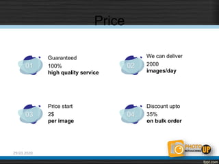 03
01
Price
13
04
02
Guaranteed
100%
high quality service
We can deliver
2000
images/day
Price start
2$
per image
Discount upto
35%
on bulk order
29.03.2020
 
