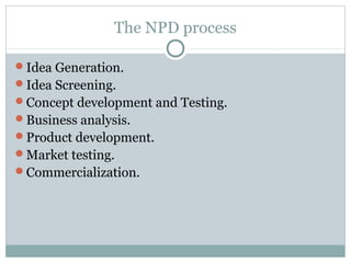 PRODUCT PLANNING AND DEVELOPMENT OF INDUSTRIAL PRODUCTS | PPT