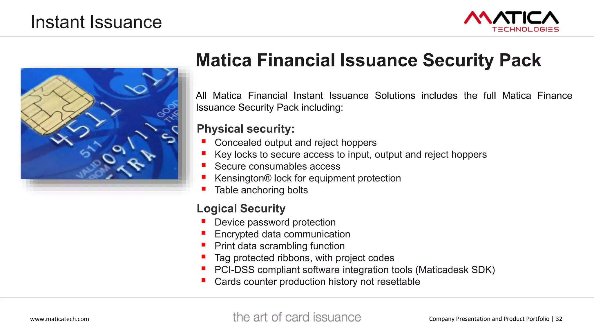 Matica Technologies - Product Portfolio | PPTX