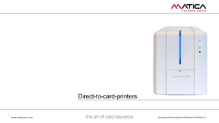 Matica Technologies - Product Portfolio | PPTX
