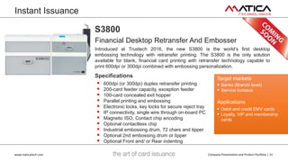 Instant Embosser Matica Technologies - Product Portfolio | PPTX