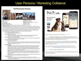 User Persona / Marketing Collateral
 
