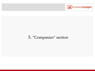 5 .  “Companies” section 
