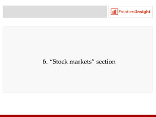 6 .  “Stock markets” section 