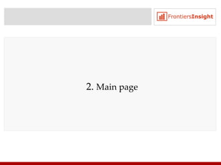 2.  Main page 