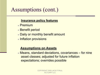Morbidity and mortality profiles used