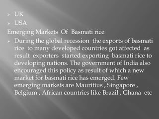 Product presentation basmati rice export | PPTX