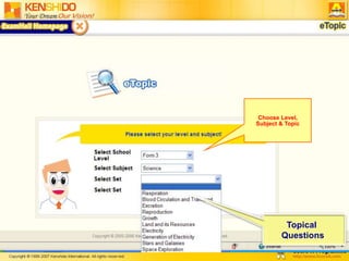 Choose Level, Subject & Topic    Topical      Questions