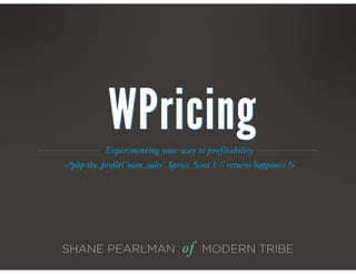 WordPress Product Pricing