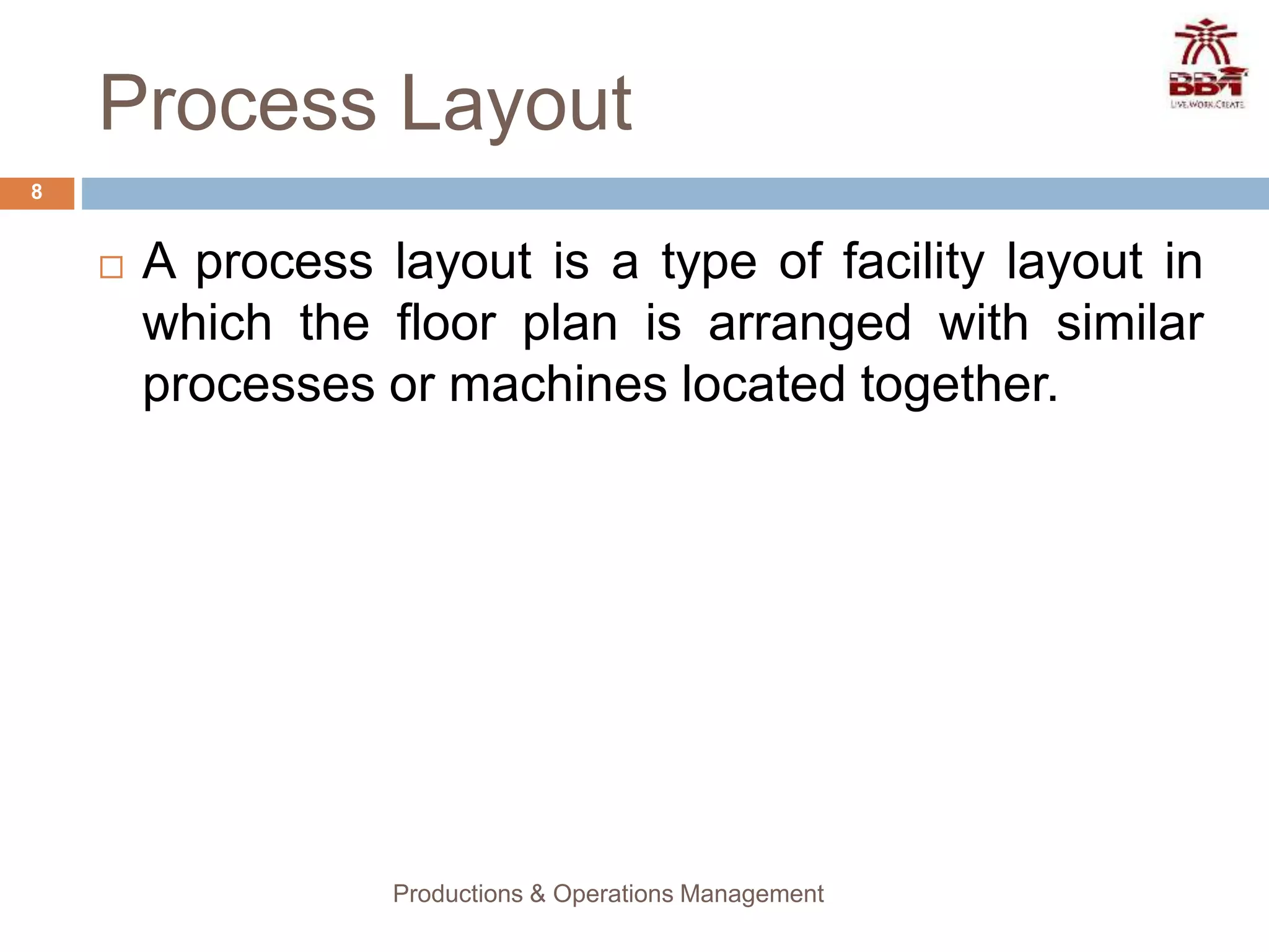 Product & Process Layouts | PPTX