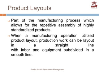 Product & Process Layouts | PPTX