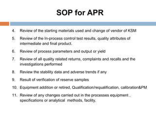 Product Quality Review_APQR_Dr. A. Amsavel | PDF