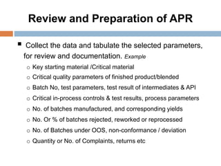 Product Quality Review_APQR_Dr. A. Amsavel | PDF