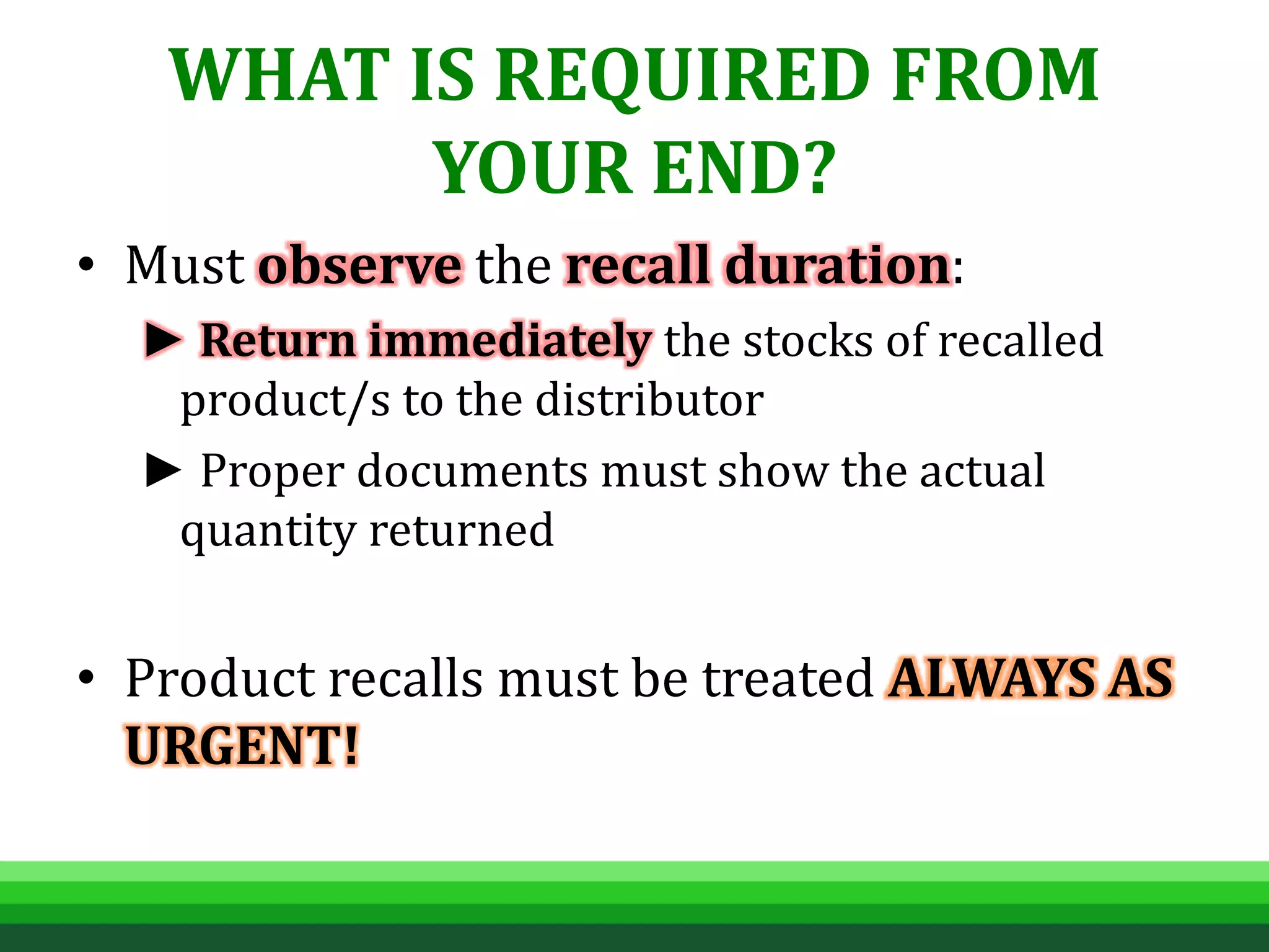 Product recall overview PPTX